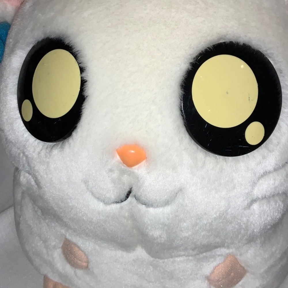Hamtaro Bijou Ham-Ham Hamster Plush White and Pink 2002 Japanese Manga Anime - Picture 9 of 11